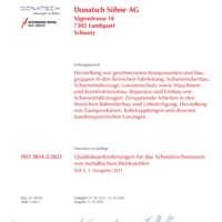 ISO 3834-2_QM Schmelzschweissen